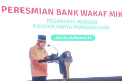 Dihadiri Wapres Ma ruf Amin, Pemprov DKI Luncurkan Bank Wakaf Mikro