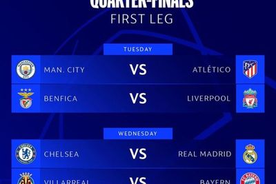 Catat! Berikut Jadwal Leg 1 Perempat Final Liga Champions 6-7 April 2022, Ada 2 Laga Panas