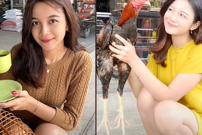 Potret Cantik Nonni Indah, Gadis Penjual Burung dan Pencinta Ayam, Rajin Perawatan Kulit