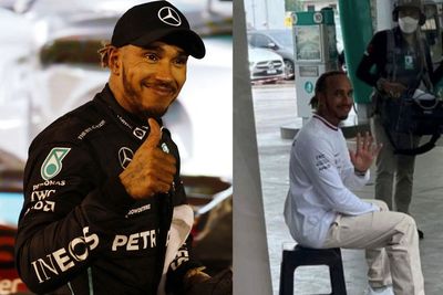 Syuting Iklan Mercedes, Kursi Plastik Bekas Diduduki Lewis Hamilton Dilelang Rp9,7 Juta