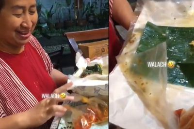 Niat Mukbang Nasi Padang, Wanita Ini Menjerit saat Nasinya Tumpah Belum Sempat Dimakan