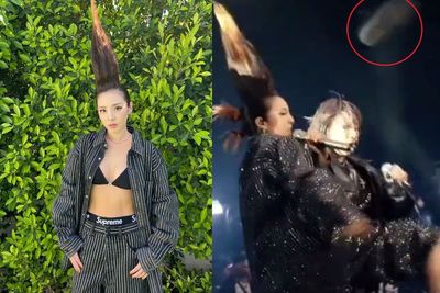 Detik-Detik Sepatu Dara 2NE1 Melayang Saat Tampil di Coachella, Netizen Ngakak!