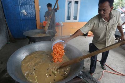 Tradisi Menyajikan Kanji Rumbi Selama Ramadhan di Aceh, Dimasak Pakai Belanga Jumbo