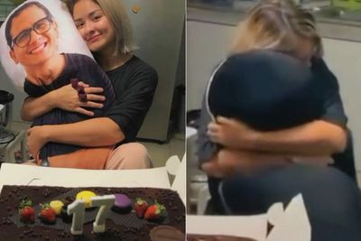 Momen Joanna Alexandra Peluk Bantal Gambar Mendiang Suami saat Ultah Bikin Mewek