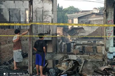 Pasar Gembrong Kebakaran Hebat, 90 Rumah Warga dan 25 Kios Ludes Dilalap Api