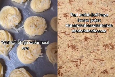 Ngakak! Bikin Kue Sagu Keju Liat Resep dari YouTube, Wanita Ini Kaget Hasilnya Jadi Lautan