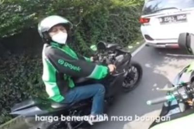 Sama-Sama Naik Moge, Pria Ini Bikin Kaget Driver Ojol usai Sebut Harga Motornya
