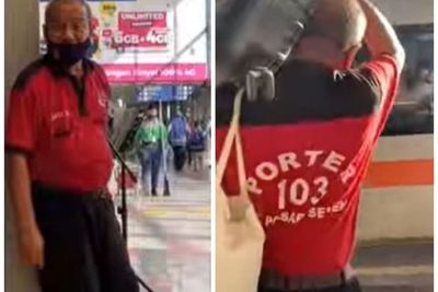 Porter Paruh Baya di Stasiun Pasar Senen, Tetap Semangat Bekerja Meski Tak Muda Lagi