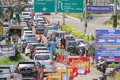 H+1 Lebaran, Tempat Wisata Puncak Mulai Dipadati Pengunjung
