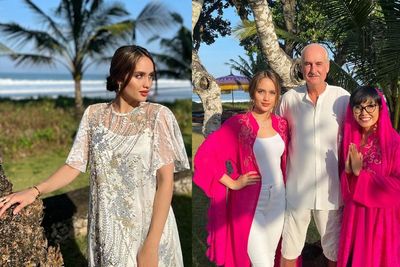 Gaya Cinta Laura saat Lebaran, Tampil Cantik dengan Kaftan dan Dress Penuh Bordiran