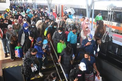 Arus Balik Lebaran 2022, 39 Ribu Penumpang Kereta Api Tiba di Jakarta Hari Ini