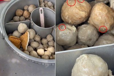 Viral Bakso Tusuk Berbelatung, Bergerak-gerak Disiram Kuah Panas: Hati-Hati Pilih Jajanan
