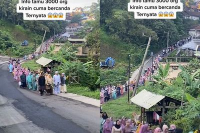 Viral, Pengantin Pria Bawa Rombongan Besan 3.000 Orang, Netizen Khawatir dengan Tim Dapur