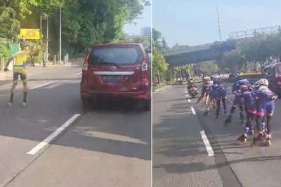 Masih Ngeyel Main Sepatu Roda di Jalan Raya, Polisi: Ditabrak Jangan Salahkan Penabrak!