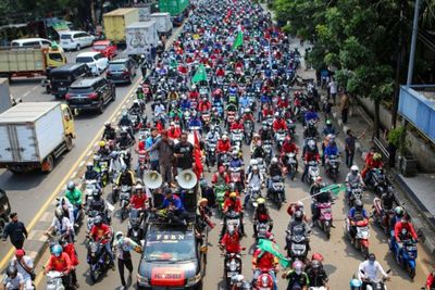 Ada Demo Buruh di Patung Kuda Jakarta Hari Ini, Simak Rekayasa Lalu Lintasnya