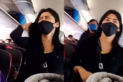 Viral Ibu-ibu Marahi Penumpang Serobot Antrean Mau Turun Pesawat, Cewek Ini Balas: Bacot