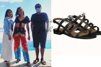 Jalan-jalan ke Pantai, Harga Sandal Sarwendah Bikin Melotot