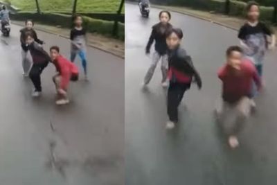 Viral Sekelompok Bocah Nekat Hadang Truk di Jalan, Rem Truk Sampai Berdecit