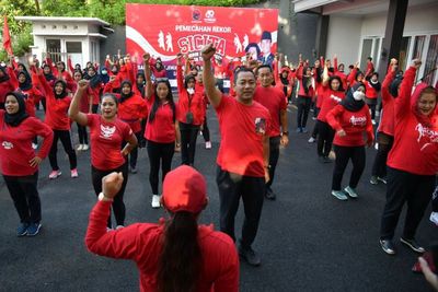 Hendi Ikut Sukseskan Pemecahan Rekor Muri SICITA dari Kota Semarang