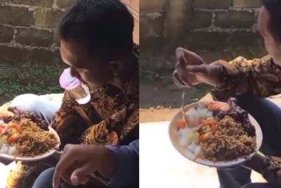 Potret Piring Pria saat Kondangan Bikin Netizen Ribut: Dikatai Mubazir hingga Porsi Kuli