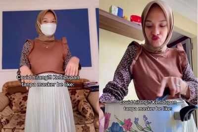 Ngakak! Wanita ini Praktikan Gaya Hidup tanpa Masker, Muka Komuk Bakal Jelas Keliatan!