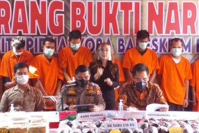 Bareskrim Polri Musnahkan 238 Kg Sabu dan 121 Kg Ganja Hasil Pengungkapan 4 Kasus