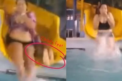Viral Penampakan Sosok Hantu Anak Kecil di Wahana Kolam Renang, Cuma Terlihat Kakinya