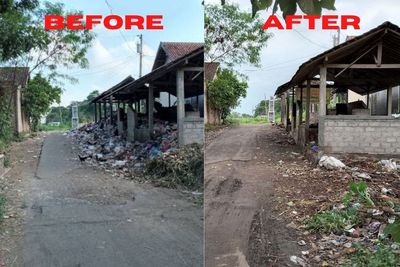 The Power of Indozone! Usai Diviralkan, Sampah di Desa Manggis Boyolali Langsung Bersih