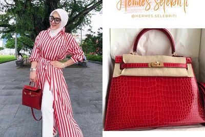 Cuma Jalan-jalan ke Taman, Syahrini Tenteng Tas Kulit Buaya Rp1,5 Miliar 