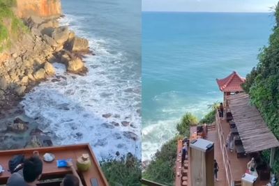 Nikmati Sensasi Minum Es Kelapa Muda di Puncak Segoro Jogja, View-nya Samudera Hindia