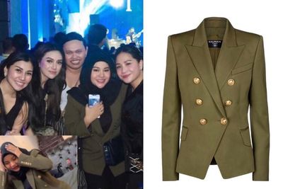 Gaya Aurel Hermansyah Pakai Blazer Hijau Olive, Harganya Bikin Asam Lambung Naik