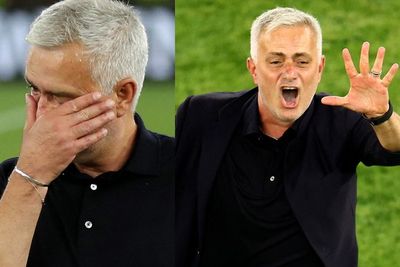 Potret Haru Jose Mourinho usai Roma Juara Liga Konferensi Eropa, Menangis hingga Teriak