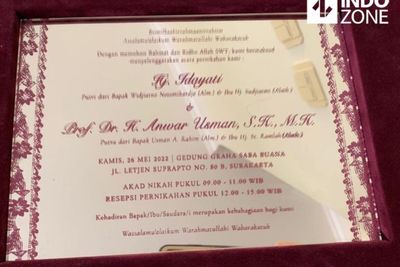 Ketua MK dan Adik Jokowi akan Nikah Hari Ini, Berikut Fakta-fakta Menariknya