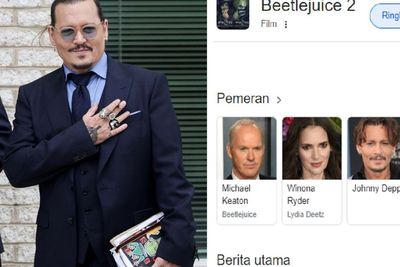 Johnny Depp Dirumorkan Bermain di Film Beetlejuice 2 Usai Persidangan dengan Amber Heard