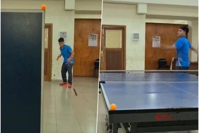 Jago Banget! Pria Ini Buktikan Punya Skill Main Pingpong Terkuat di Bumi