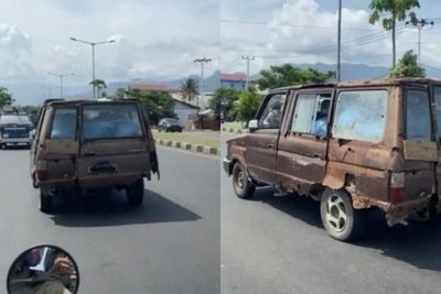 Viral Mobil Kijang Zaman Majapahit Nyaris Rontok di Jalan, Warganet: Menolak Punah