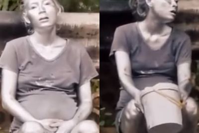 Menyayat Hati, Ibu Hamil Cari Nafkah Jadi Manusia Silver, Duduk Lemah di Pinggir Jalan