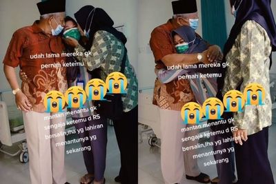 Momen Haru Perempuan Bertemu dengan Mantan Mertuanya, Nangis sampai Mata Ditutup Masker