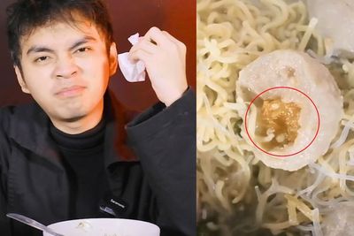 Nekat Cicipi Bakso Mercon Rating Terburuk, Pria Ini Cium Bau Busuk: Isian Sambalnya Basi!