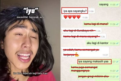 Pria ini Jabarkan Makna Kata Iya dalam Hubungan, Berbeda-beda dari Banyaknya Huruf