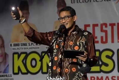 Insiden Mati Lampu Saat Pidato, Sandi: Baru Pertama Kali Ini, Rezeki Anak Sholeh