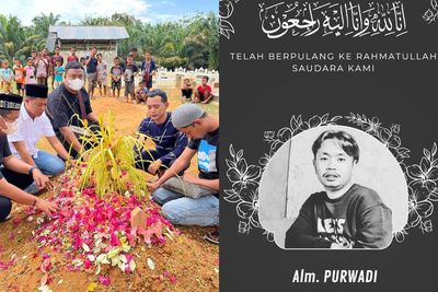 Momen Pemakaman Purwadi Alias Rita Warintil, Banjir Ucapan Duka dari Netizen