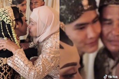 Niat Cipika Cipiki, Pria dan Bapak Mertua ini Malah Bikin Salfok! Jadinya Ciuman Satu Arah