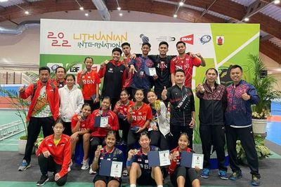 Hebat! Pebulu Tangkis Indonesia Borong Semua Gelar Lithuanian International 2022