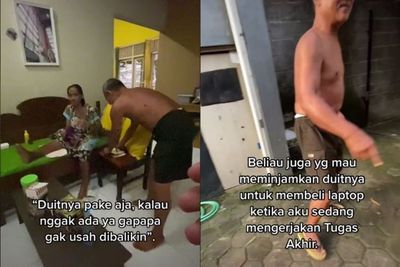 Momen Pria Samperin Bapak Ibu Kosnya Dulu, Pernah Diberi Pinjaman Duit dan Diskon Bulanan