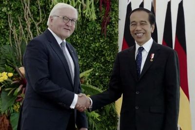 Jokowi Terima Kunjungan Presiden Jerman di Istana Bogor, Ajak Tanam Pohon Cendana