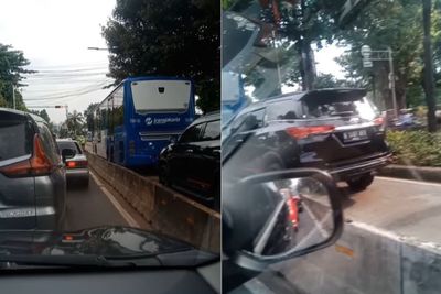 Viral Fortuner Pelat Dewa di Jalur Busway, Polantas yang Tak Hentikan Akhirnya Ditegur