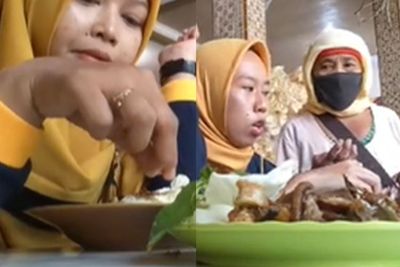 Makan di Warung Pecel Lele, Wanita Ini Ditoyor Pengemis Kepalanya Karena Tak Memberi Uang