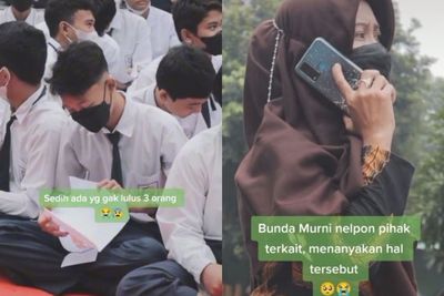 3 Siswa SMA ini Menangis karena Dinyatakan Tidak Lulus, Guru Sampai Telepon Pihak Terkait!