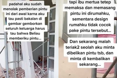 Viral Wanita Terpaksa Bongkar Rumah karena Mertua Minta Pintu Pemberiannya Dikembalikan